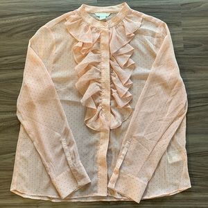 H&M Sheer polka dot blouse